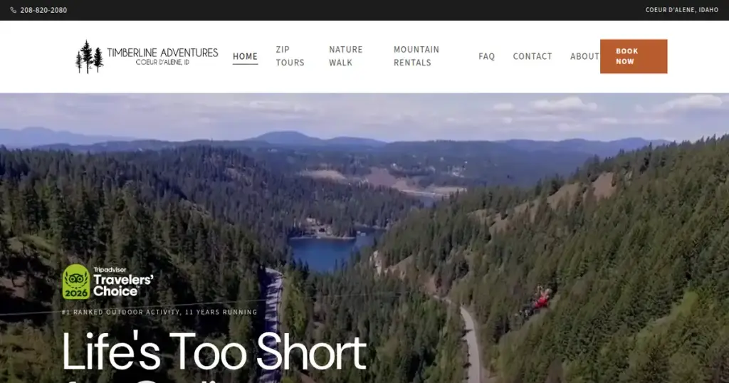 Timberline Adventures, Coeur d'Alene, ID