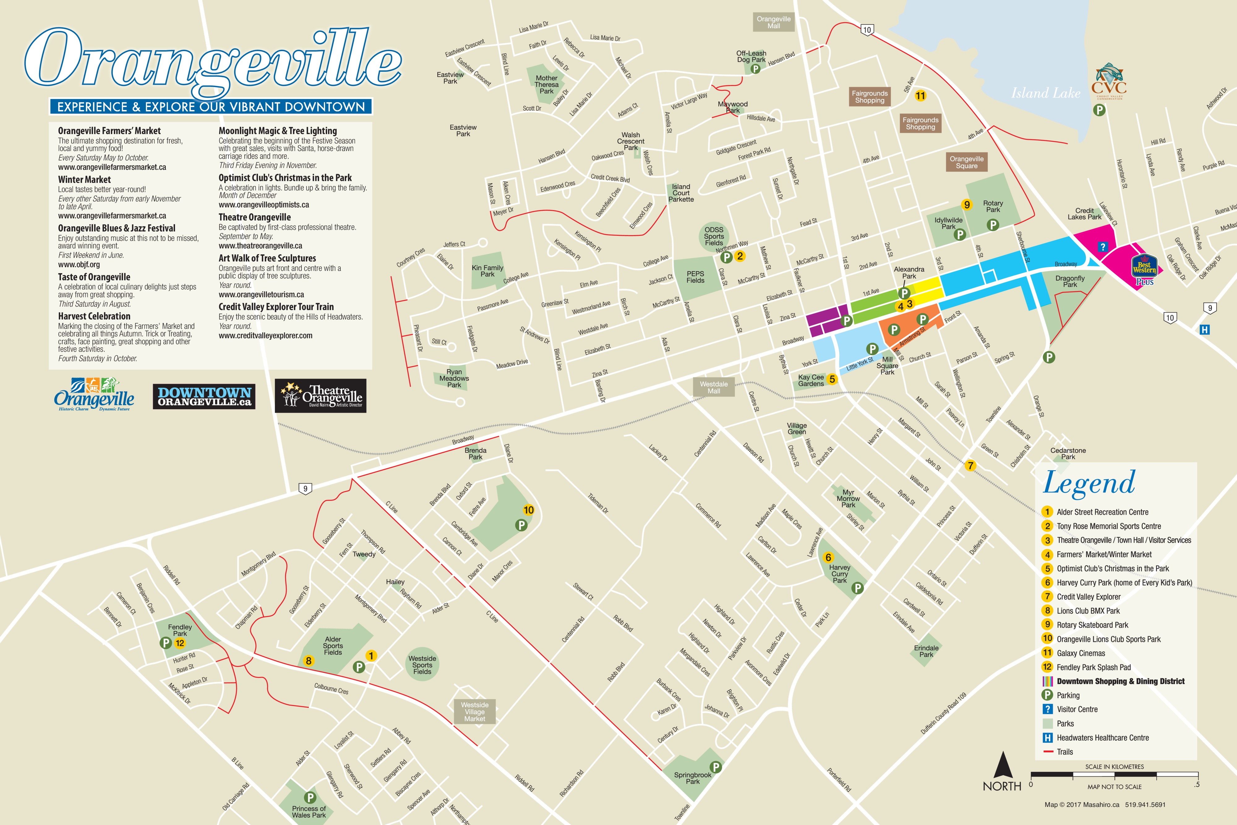 Town Of Orangeville Ontario CA Visitorfun Com   Property Map 3574 00 