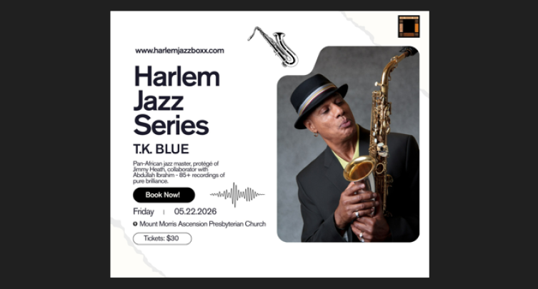Harlem Jazz Series – TK Blue