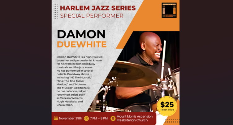 Harlem Jazz Series: Damon DueWhite