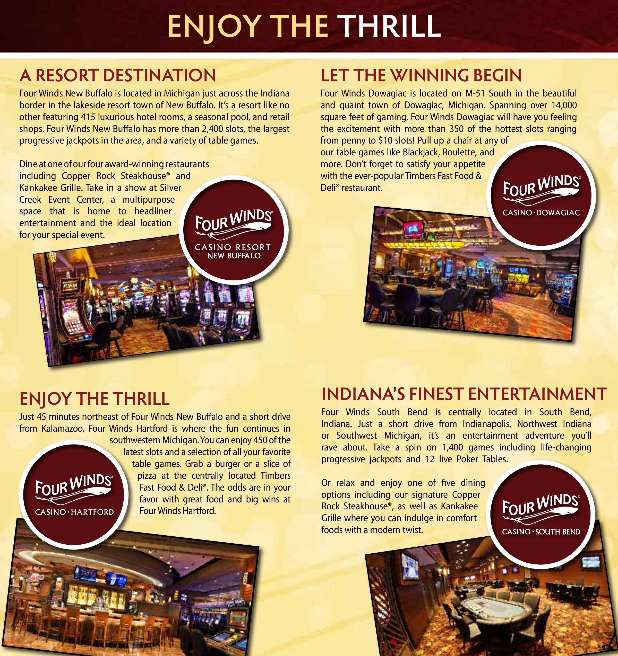Kankakee Grille - Four Winds Casino Restaurant - New Buffalo, MI